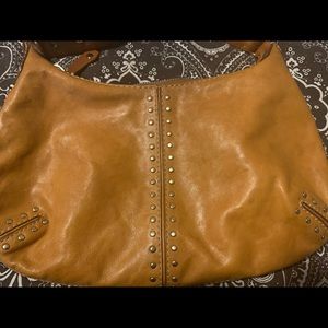Michael Kors studded leather hobo shoulder bag